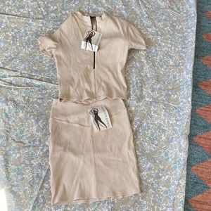 NAKED WARDROBE TWO PIECE CREAM SET - BRAND NEW TAGS ATTACHED